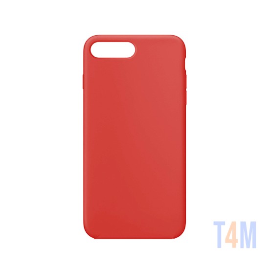 Capa de Silicone para Apple iPhone 7 Plus/8 Plus Vermelho